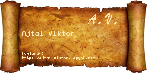 Ajtai Viktor névjegykártya